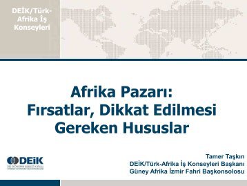 Afrika.Sunumu. 26.02.2012.pdf - Samsun Ticaret ve Sanayi OdasÄ±