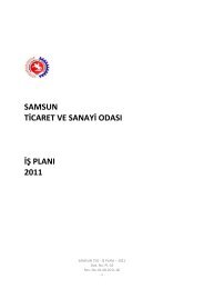 Ä°Å PLANI_2011.pdf - Samsun Ticaret ve Sanayi OdasÄ±