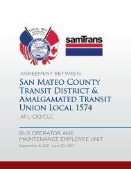 CBA with Amalgamated Transit Union Local 1574: Bus ... - SamTrans