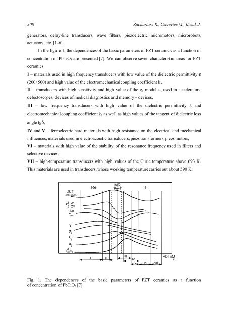 time stability of mechanical and dielectric parameters in the pzt type ...