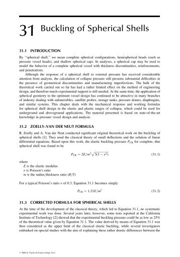 Buckling of Spherical Shells