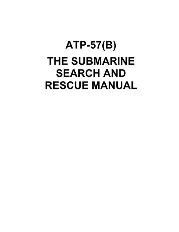 atp-57(b) the submarine search and rescue manual - US Navy