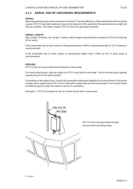 technical manual for sailor compact hf ssb t2130 - Gopher Proxy