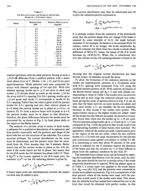 A Matrix-Fed Circular Array for Continuous Scanning