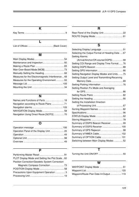 JLR-10 Instruction Manual.pdf - Echomaster Marine Ltd.