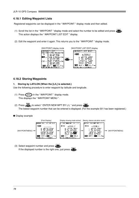 JLR-10 Instruction Manual.pdf - Echomaster Marine Ltd.