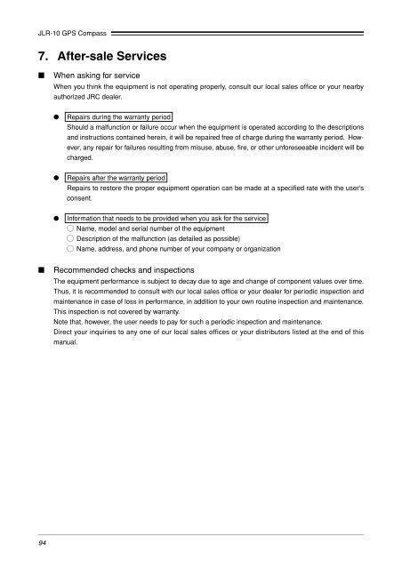 JLR-10 Instruction Manual.pdf - Echomaster Marine Ltd.