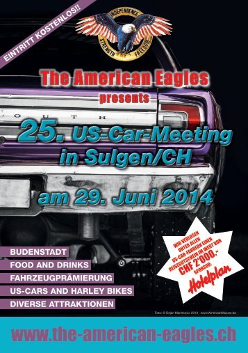 Festfuehrer des 25. US-Car-Meetings in Sulgen