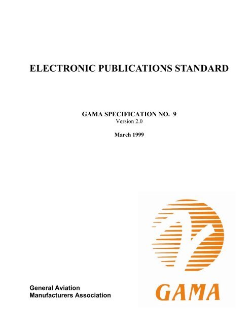 ELECTRONIC PUBLICATIONS STANDARD