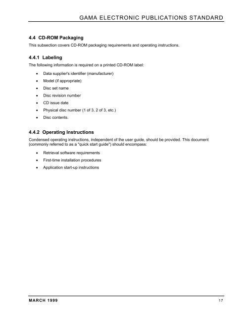 ELECTRONIC PUBLICATIONS STANDARD