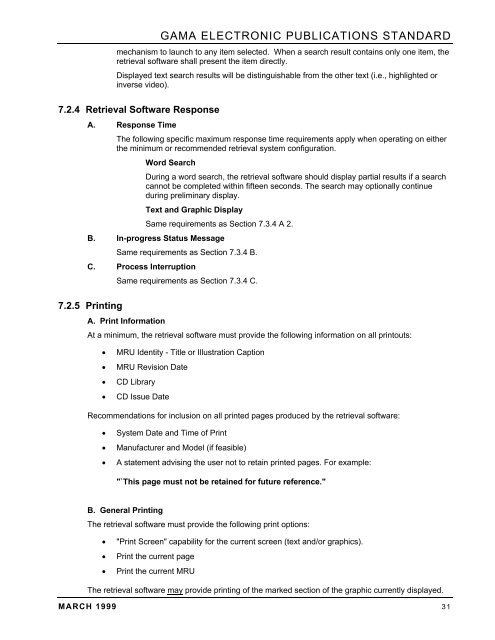 ELECTRONIC PUBLICATIONS STANDARD