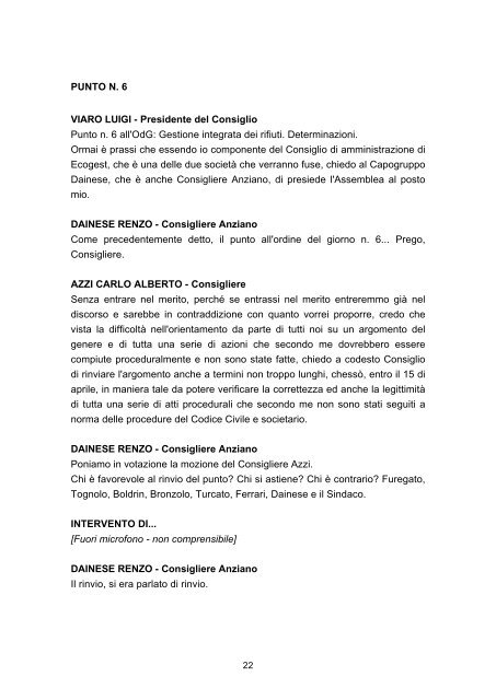 consiglio comunale del 30 marzo 2012 - Comune di Lendinara