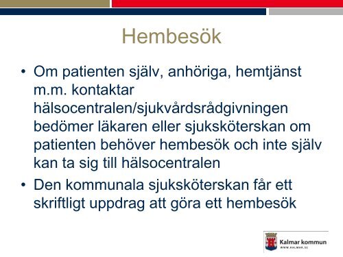 B3 samverkan mellan hemsjukvÃ¥rd och hemtjÃ¤nst - Fokus Kalmar lÃ¤n