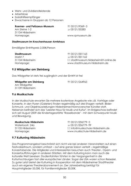 Handbuch für den schmalen Geldbeutel - Stadt Bockenem