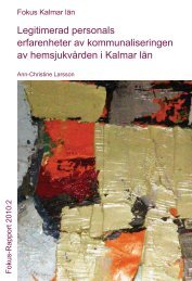 Rapport 2010:2 - Fokus Kalmar lÃ¤n