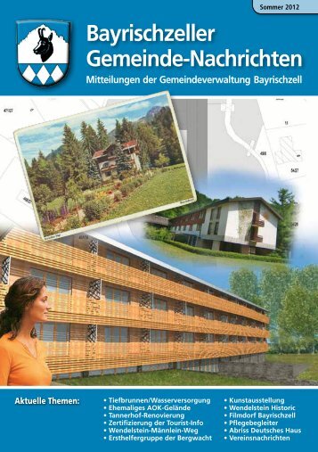 Bayrischzeller Gemeindenachrichten Sommer 2012