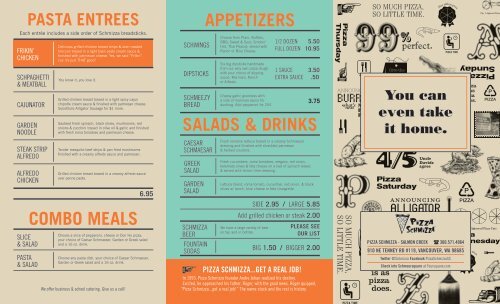 Download Our Menu (PDF) - Pizza Schmizza
