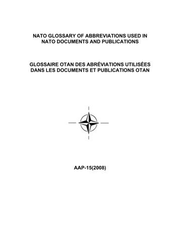 nato glossary of abbreviations used in nato documents ... - Lexicool