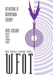 definitions of occupational therapy wfot glossary - Lexicool