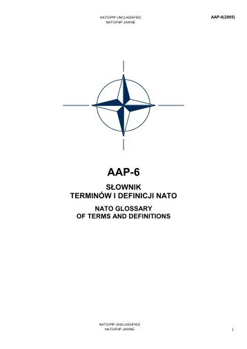 SÅOWNIK TERMINÃW I DEFINICJI NATO - Lexicool