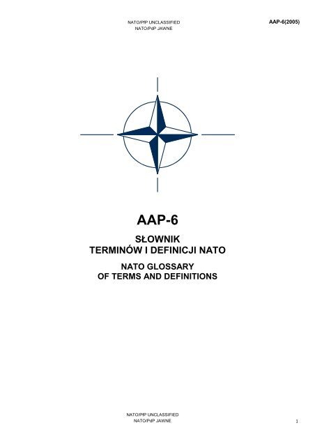 SÅ OWNIK TERMINÃ“W I DEFINICJI NATO - Lexicool