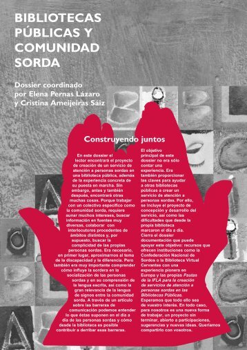 bibliotecas pÃºblicas y comunidad sorda - Servicio de InformaciÃ³n ...