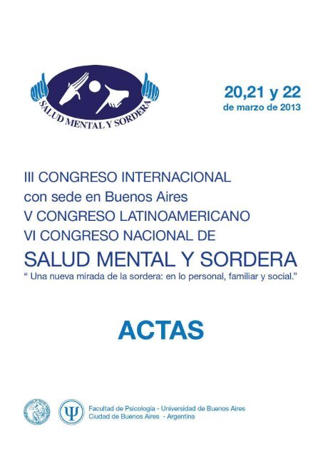 Conferencias del III Congreso Internacional, V ... - cultura Sorda