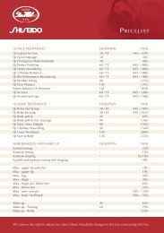 PRICELIST - Dr Holms Hotel