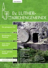 März-Mai 2013 - Ev. Luther-Kirchengemeinde Remscheid