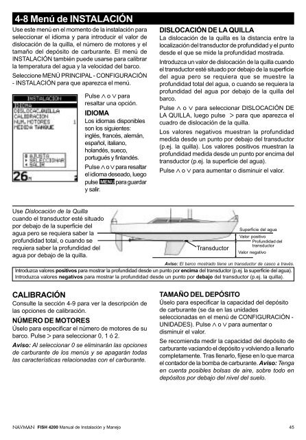 FISH4200 manual (En+Sp+Po).pmd - Navman Marine