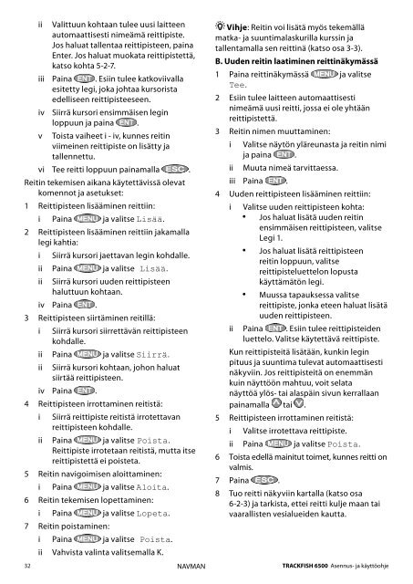 Installation and Operation Manual - Navman Marine