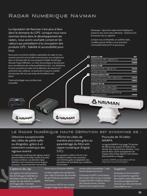 Radar NumÃ©rique Navman - Navman Marine