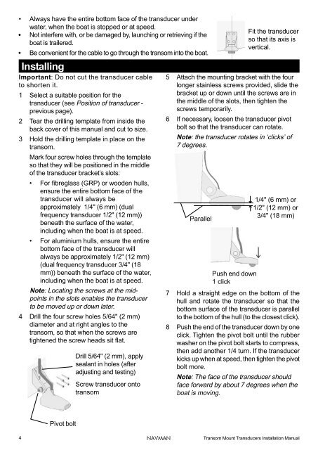 Installation Manual - Navman Marine