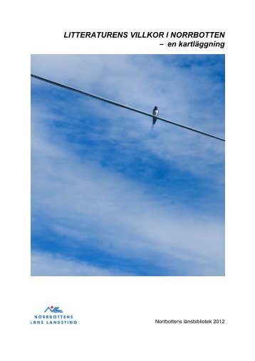 KartlÃ¤ggningen: Litteraturens villkor i Norrbotten - Norrbottens lÃ¤ns ...