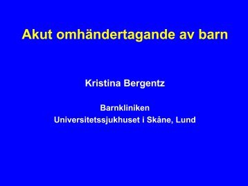 Akut omhÃ¤ndertagande av barn