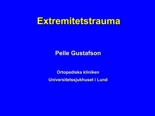 Extremitetstrauma