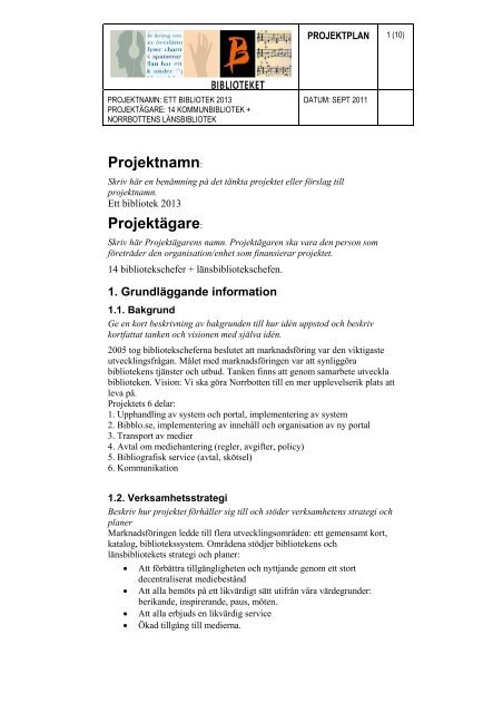 Projektplan