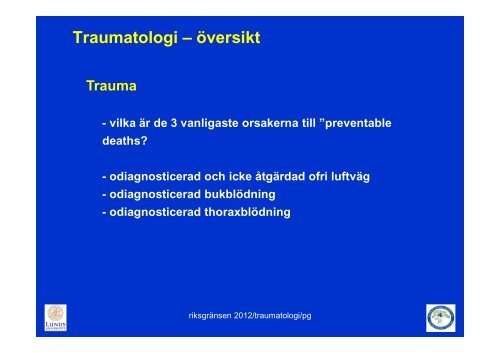 Traumatologi