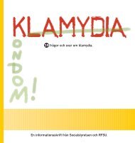 Klamydia : 29 frÃ¥gor och svar om klamydia