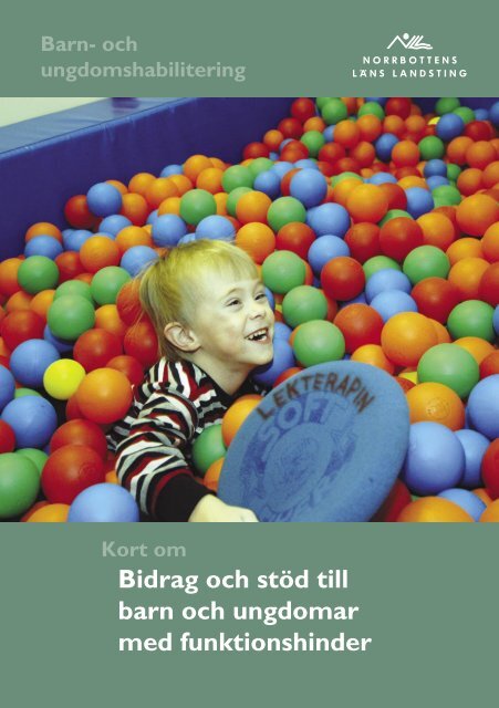 Bidrag och stÃ¶d till barn och ungdomar med funktionshinder