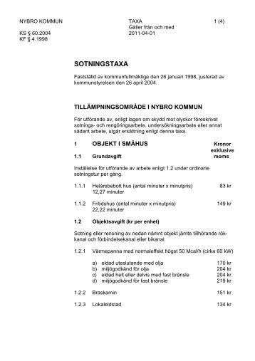 SOTNINGSTAXA - Nybro kommun