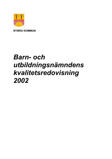 Redovisning 2002 - Nybro kommun