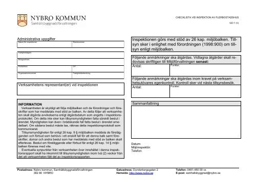 Flerbostadshus checklista.pdf - Nybro kommun