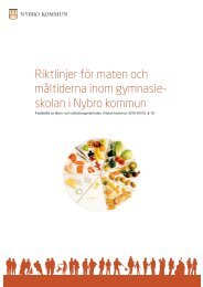 Riktlinjer fÃ¶r skolmaten - Nybro kommun