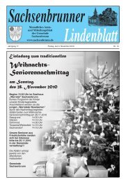 Weihnachts- Seniorennachmittag - Gemeinde Sachsenbrunn