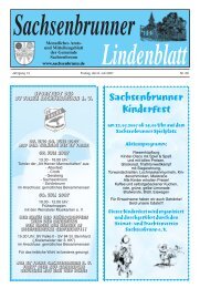Sachsenbrunner Kinderfest - Gemeinde Sachsenbrunn