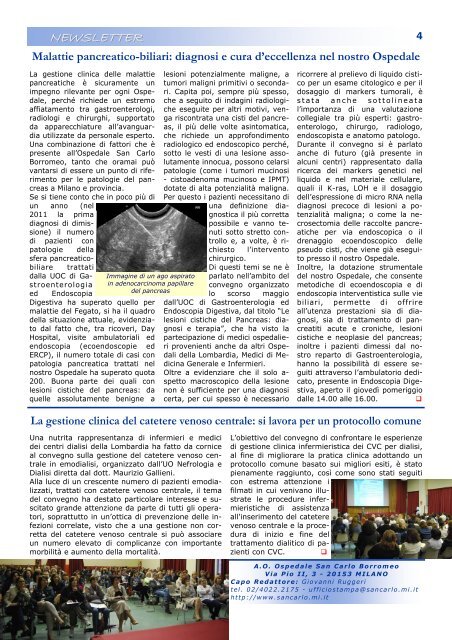 Anno 5, n. 6 - giugno 2012 - Ospedale San Carlo Borromeo