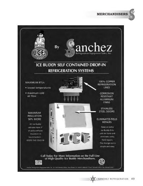 MErChANdISErS - Sanchez Refrigeration Equipment Sales, Inc.