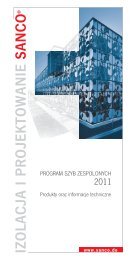 PROGRAM SZYB ZESPOLONYCH 2011 Produkty oraz ... - SANCO