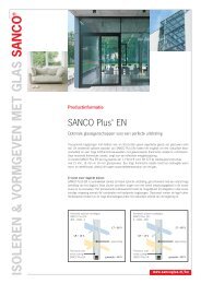 SANCO Plus EN Optimale glaseigenschappen voor een perfecte ...